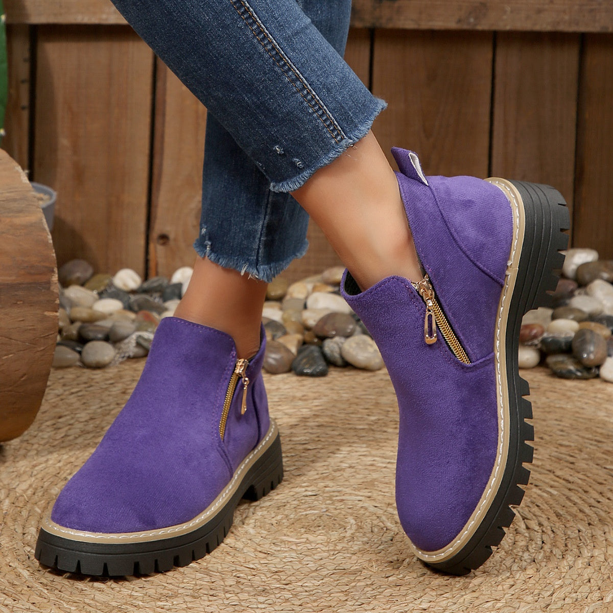 Chaussure en Cuir Naturel femme