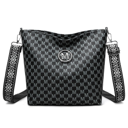 Sac Bandoulière Élégant Motif Monogramme
