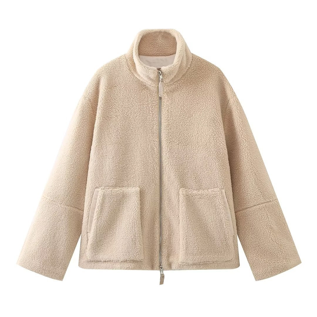 Veste Teddy Oversize – Douceur & Élégance Moderne