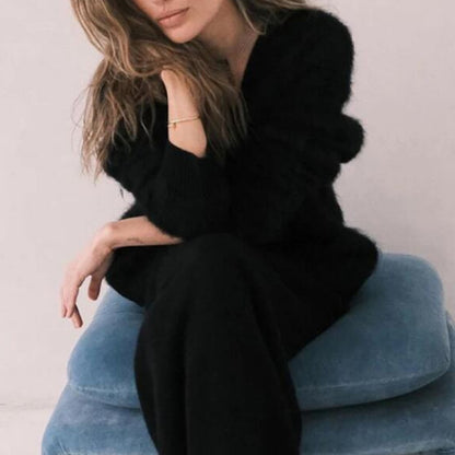 Cardigan Long Effet Mohair