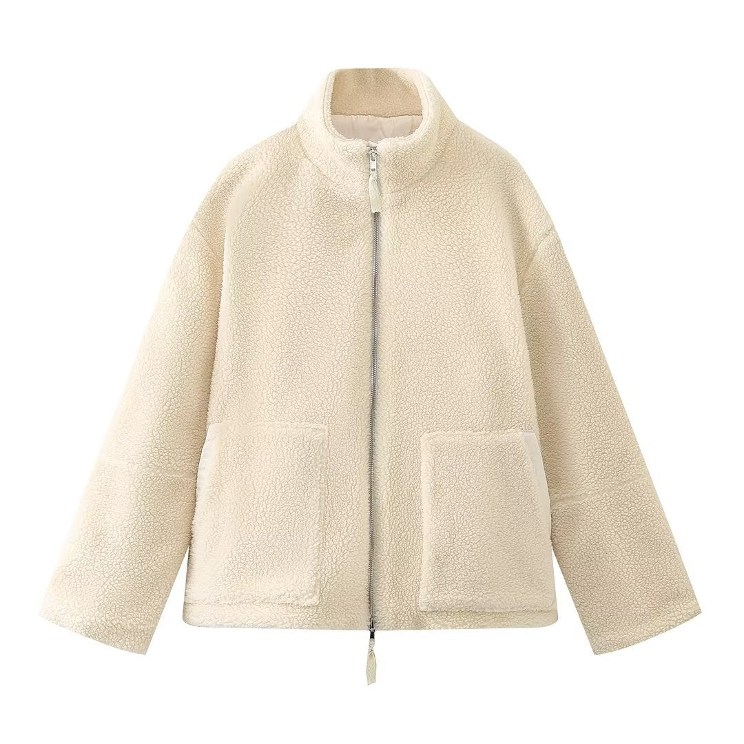 Veste Teddy Oversize – Douceur & Élégance Moderne