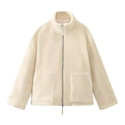 Veste Teddy Oversize – Douceur & Élégance Moderne