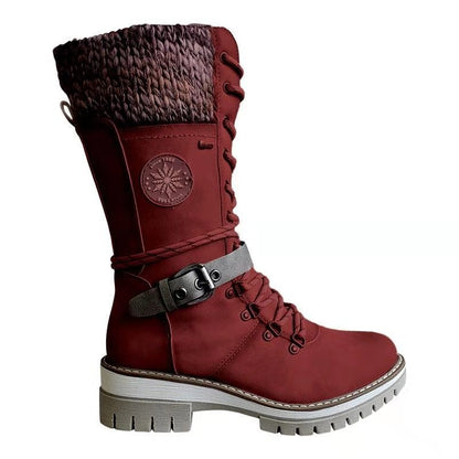 Bottes en Cuir Véritable pour Femme