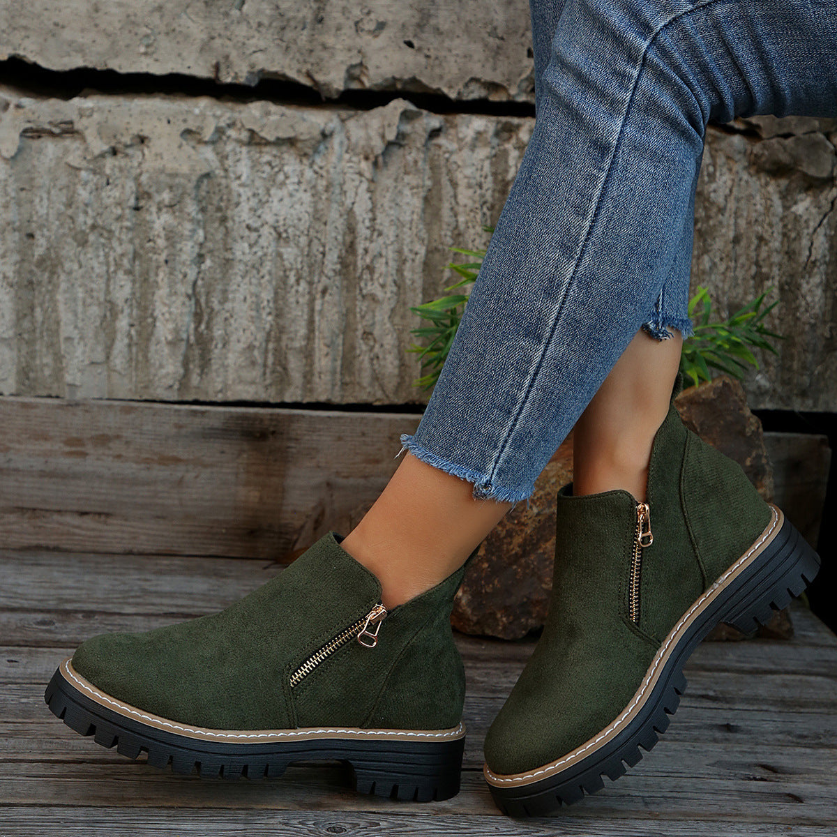 Chaussure en Cuir Naturel femme