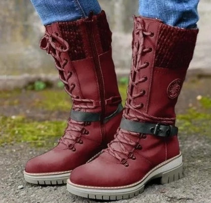 Bottes en Cuir Véritable pour Femme