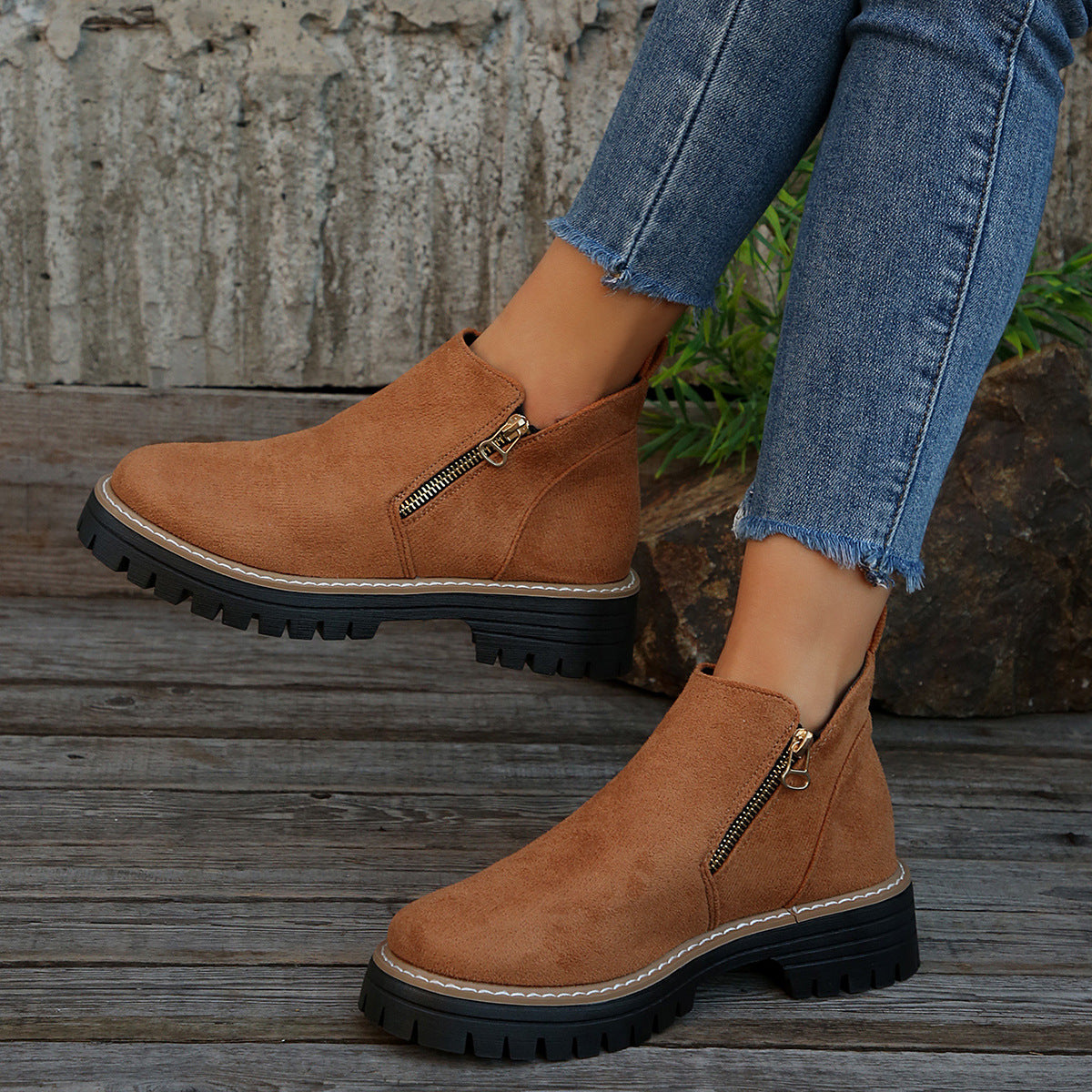Chaussure en Cuir Naturel femme