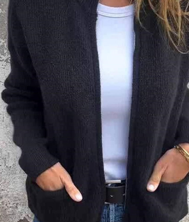 Gilet Maille Zippé Femme