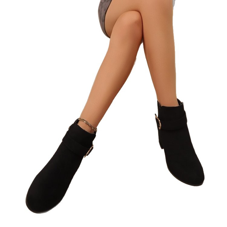 Bottines Femme à Talon avec Détail Cœur