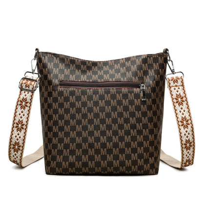 Sac Bandoulière Élégant Motif Monogramme