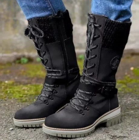 Bottes en Cuir Véritable pour Femme
